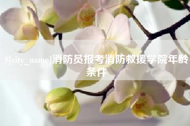 磐石消防员报考消防救援学院年龄条件