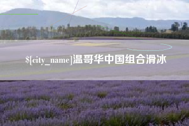 磐石温哥华中国组合滑冰