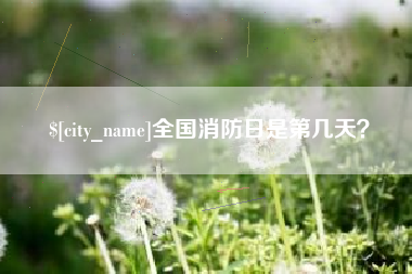 磐石全国消防日是第几天？