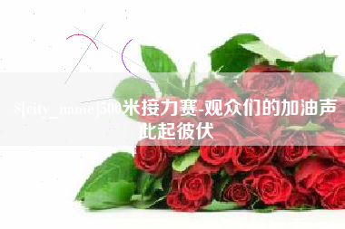 磐石500米接力赛-观众们的加油声此起彼伏