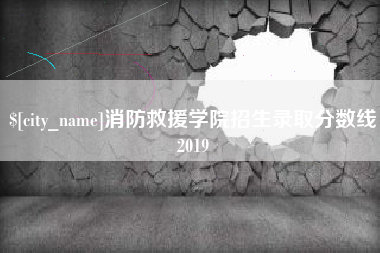 磐石消防救援学院招生录取分数线2019
