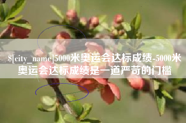 磐石5000米奥运会达标成绩-5000米奥运会达标成绩是一道严苛的门槛