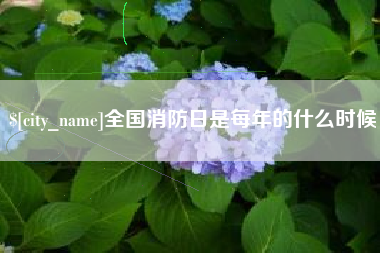 磐石全国消防日是每年的什么时候