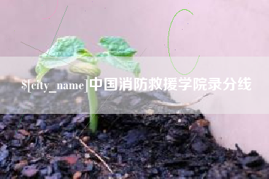 磐石中国消防救援学院录分线