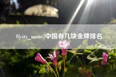 磐石中国有几块金牌排名
