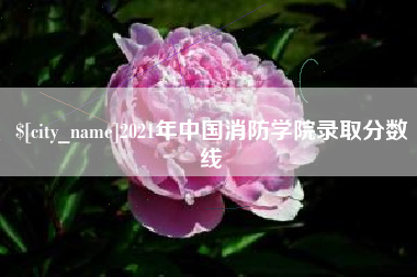 磐石2021年中国消防学院录取分数线
