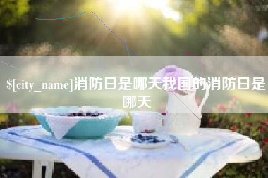 磐石消防日是哪天我国的消防日是哪天
