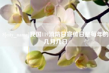 磐石我国119消防日宣传日是每年的几月几日