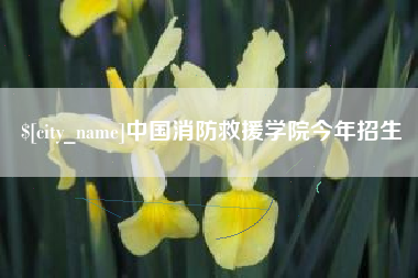 磐石中国消防救援学院今年招生
