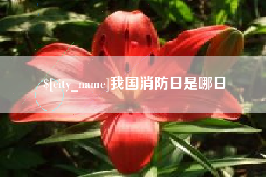 磐石我国消防日是哪日