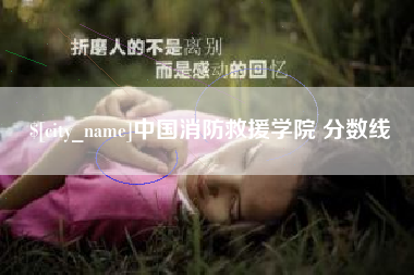 磐石中国消防救援学院 分数线
