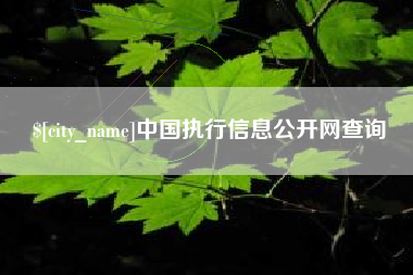 磐石中国执行信息公开网查询