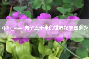 磐石男子五千米的世界纪录是多少