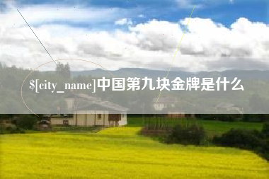 磐石中国第九块金牌是什么