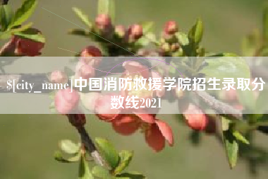 磐石中国消防救援学院招生录取分数线2021