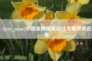磐石中国金牌图案设计大赛获奖名单