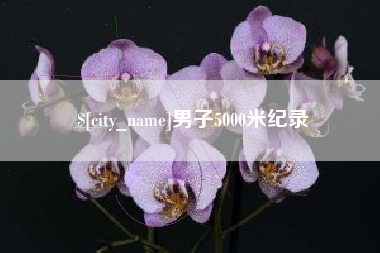 磐石男子5000米纪录