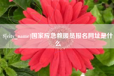 磐石国家应急救援员报名网址是什么