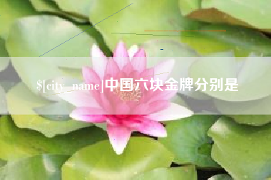 磐石中国六块金牌分别是