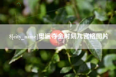 磐石奥运夺金时刻九宫格图片